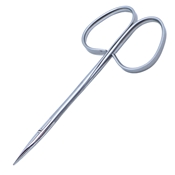 Stevens Straight Tenotomy Scissors, Ribbon Style Ring Handle, Polished Finish On Straight Blades, Heavy Model, Blunt Tips, 19mm Mid Screw To Tip, And Overall Length Of 3 3/4" (98mm)  